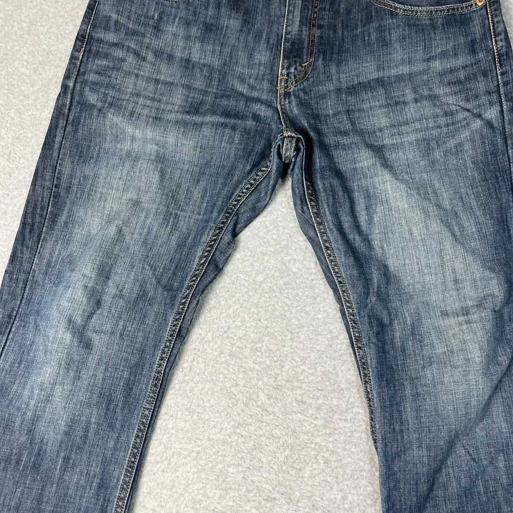 Levis Jeans Mens 34x30 (Fit 36x30) Blue 527 Bootcut Western Cowboy Denim Medium